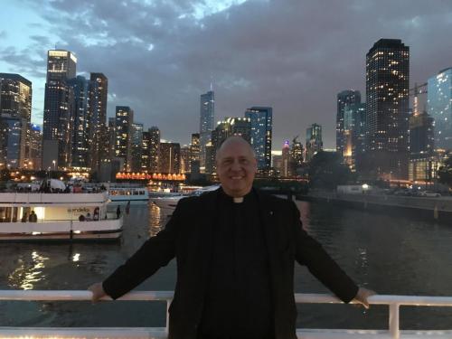 Rev Harris on Chicago River at night